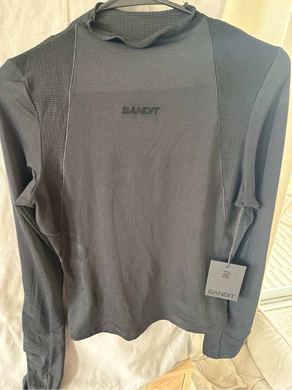 W’s Bandit mock neck Aura Grid M